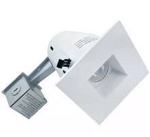 Load image into Gallery viewer, New O/B Lithonia Lighting 4&quot; White Recessed Square Dimmable LED Lighting Kit