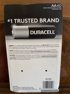 Brand New Duracell Coppertop AA Batteries 40 Count 10 Year Guaranteed