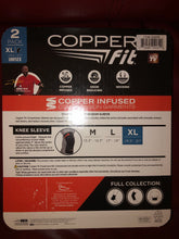 Load image into Gallery viewer, New 2 - Copper Fit Compression Copper Infused Knee Sleeve XL 19.5”-21”