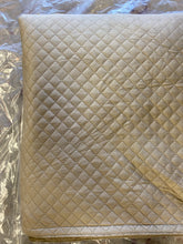 Load image into Gallery viewer, OB Pendleton Weighted Blanket 48x72 Therapeutic 400TC Cotton Fabric 15 lb Beige