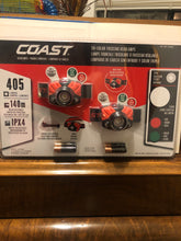 Load image into Gallery viewer, COAST 2 Pack - Tri Color Light Focusing LED Headlamps Lights IPX4 Water Resistant