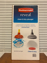 Load image into Gallery viewer, New Rubbermaid Reveal Clean &amp; Dry Plunger 2 Pack W/ NeverWet Coating