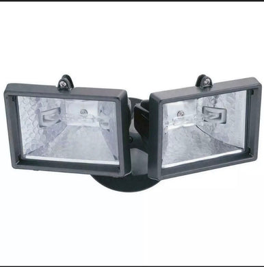 New Lithonia Lighting Mini Twin-Head Flood Light 150W Halogen lamps