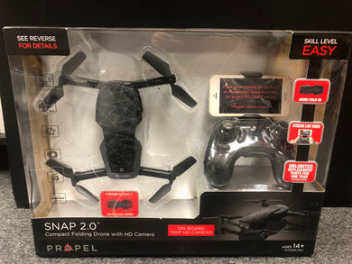 Propel Snap 2.0 Compact Folding Drone With HD Camera And WiFi Phone Connection