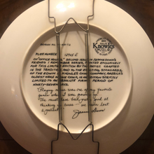 Load image into Gallery viewer, Jeanne Down collectible plate Knowles 1984 2nd plate in Down's Friends I Remember collection