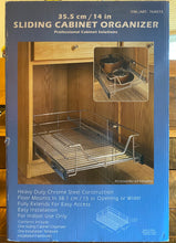 Load image into Gallery viewer, NEW O/B Professional Cabinet Solutions 14&quot; Chrome Sliding Kitchen Cabinet Organizer