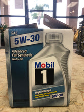 Load image into Gallery viewer, Mobil 1 High Mileage Full Synthetic Motor Oil 5W-30 ,6 Quarts