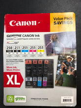 Load image into Gallery viewer, New 4-PACK Canon GENUINE PGI-250XL Black &amp; CLI-251 Color Ink MX922