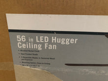 Load image into Gallery viewer, New Hugger 56 in. LED Brushed Nickel Ceiling Fan