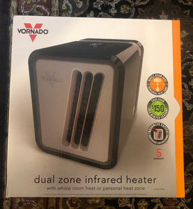 New open box Vornado Dual Zone Infrared Heater