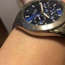 Load image into Gallery viewer, Citizen Multifunction Blue Dial Stainless Steel Mens Watch AG8300-52L