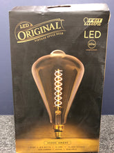 Load image into Gallery viewer, New Feit Electric ST52/S/820/LED Dimmable LED Amber Glass Vintage Edison bulb 12"