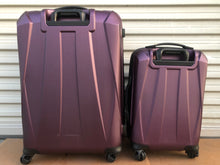 Load image into Gallery viewer, Pre owned Samsonite hard shell purple luggage 2 piece set