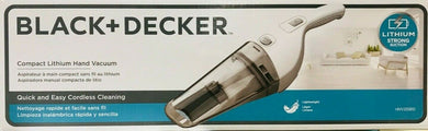 BLACK+DECKER Compact Cordless Lithium Hand Vacuum - HNV215B10 New