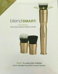 Limited Gold BlendSmart Blend Smart Rotating Makeup System 3 Brush heads + Case