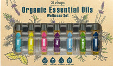 Load image into Gallery viewer, 21 Drops Essential Oil Therapy Organic Essential Oils Wellness Set, New