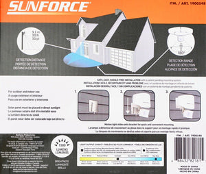 Sunforce LED Solar Motion Security Light 1500 Lumens Adjustable Heads pre-owned