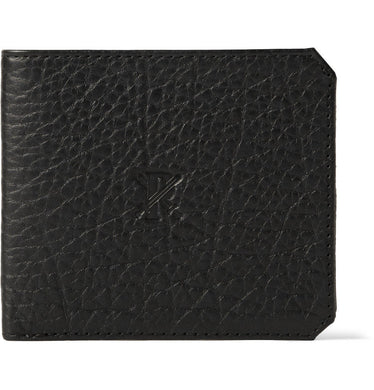 Parabellum Black Bifold Men's Bison & Italian Leather Wallet authentic free shipping