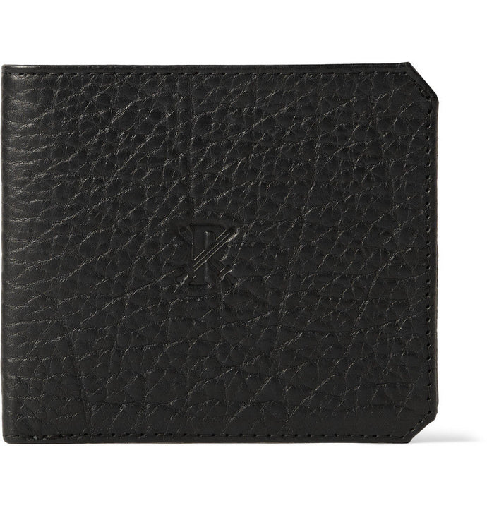 Parabellum Black Bifold Men's Bison & Italian Leather Wallet authentic free shipping