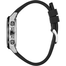 Load image into Gallery viewer, Bulova Chronograph Silver Tone Black Rubber Band Men&#39;s Watch 98B314