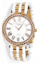 Load image into Gallery viewer, Anne Klein Swiss 12/2262RGWT women&#39;s Two Tone Ceramic and rose gold &amp; Crystal