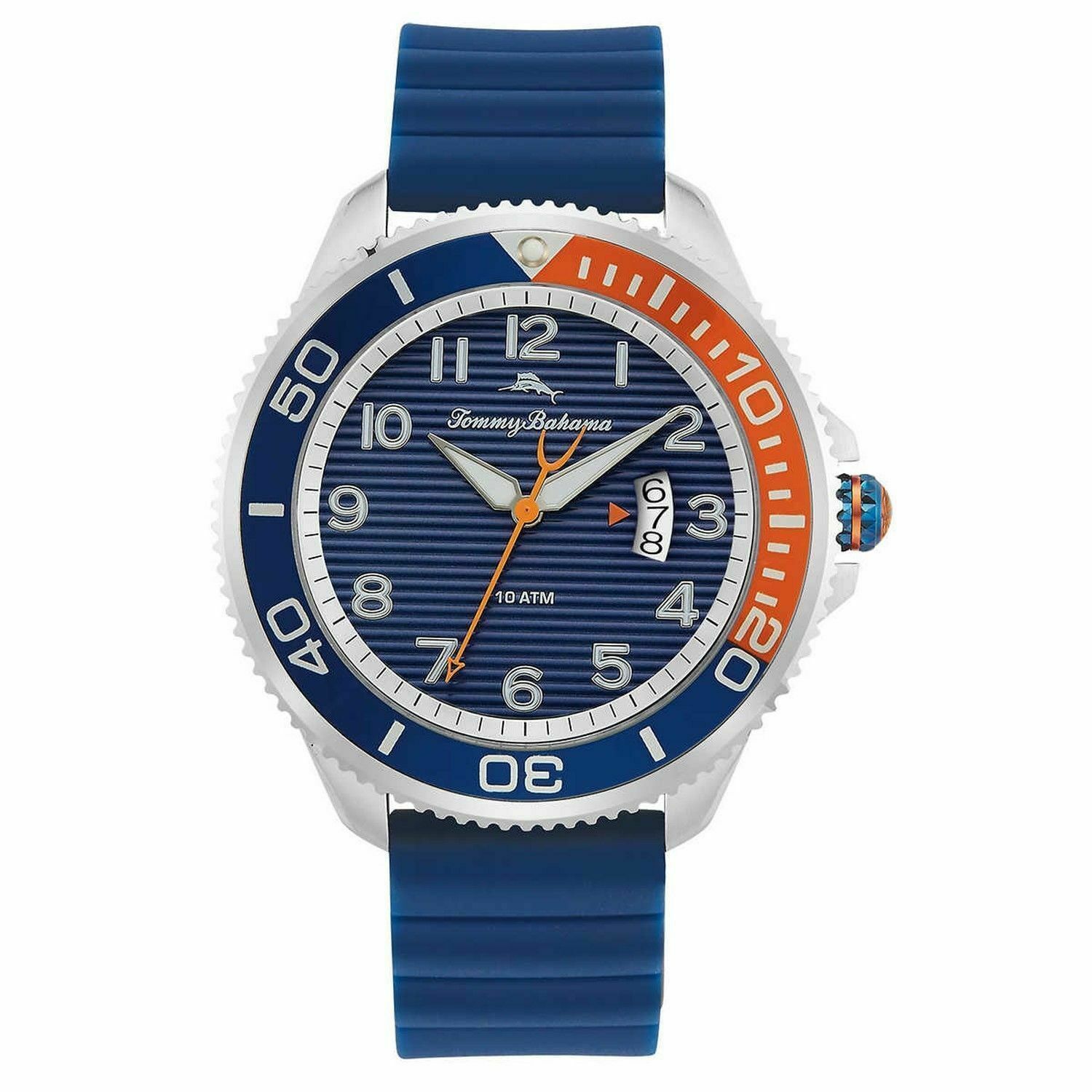 tommy bahama silicone diver watch