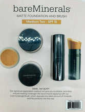 Load image into Gallery viewer, New bare Minerals Matte Foundation And Brush Set Meduim Tan - SPF 15