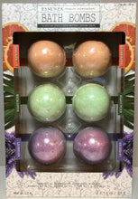 Load image into Gallery viewer, Essenza Bath Bombs 6 Pack Grapefruit Eucalyptus, Lavender 7.5 Oz 215g