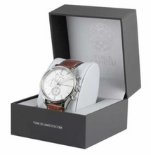 Load image into Gallery viewer, Vince Camuto VC/1101WTBN Mens Brown Leather Strap Watch