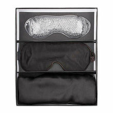 Load image into Gallery viewer, Night Beauty Sleep Kit Silk Pillowcase-Cooling Gel-Eye Mask New Open Box