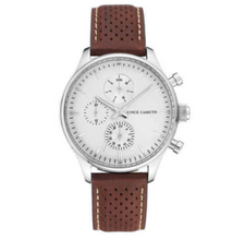 Load image into Gallery viewer, Vince Camuto VC/1101WTBN Mens Brown Leather Strap Watch