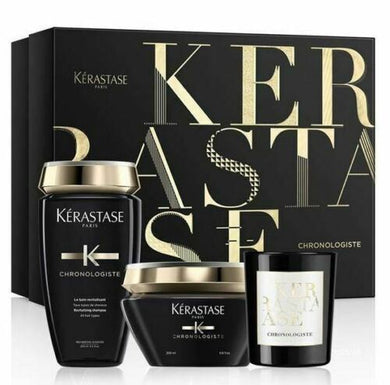 New Kerastase Chronologiste Revitalizing Set Shampoo, Revitalizing Masque,Candle