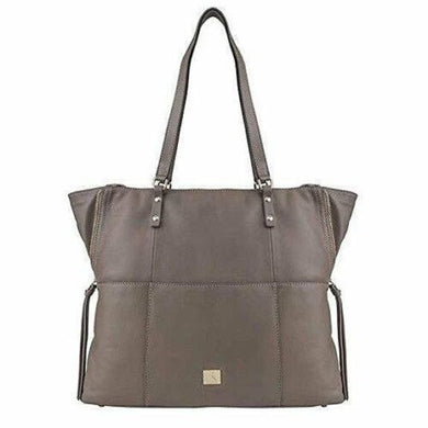 AUTHENTIC KOOBA Genuine Leather Tote Large Women's Handbag Shoulder Purse Taupe