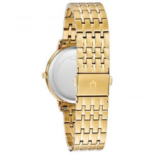 Load image into Gallery viewer, New Bulova with box without label 97P134 Ladies Diamond Accented Gold Tone Stainless Steel Watch w MOP Dial