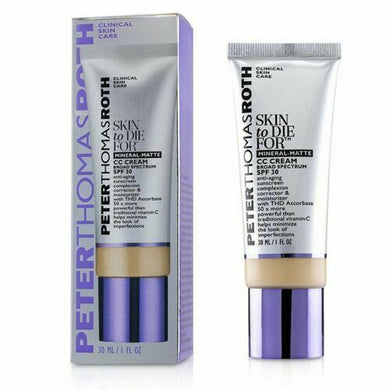 Peter Thomas Roth Skin to Die for Mineral-Matte CC Cream SPF30 Light 1 oz sealed